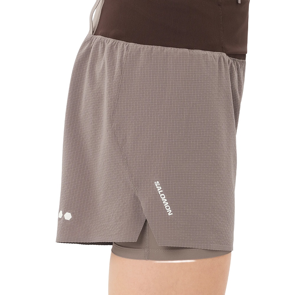 Salomon Sense Aero 2-i-1 Shorts Dame Rød