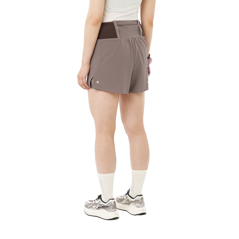 Salomon Sense Aero 2-i-1 Shorts Dame Rød