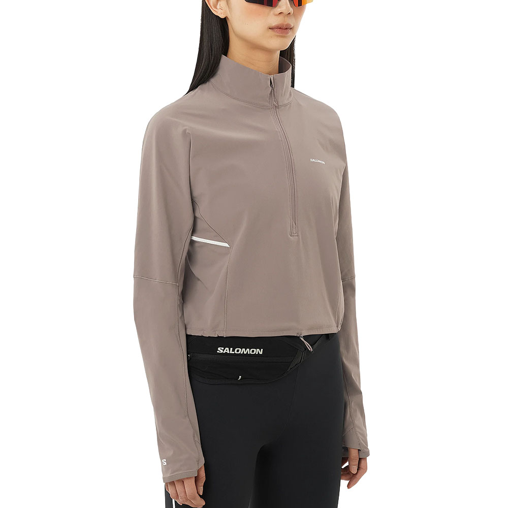 Salomon Sense Aero Hybrid Langermet trøye Dame Grå