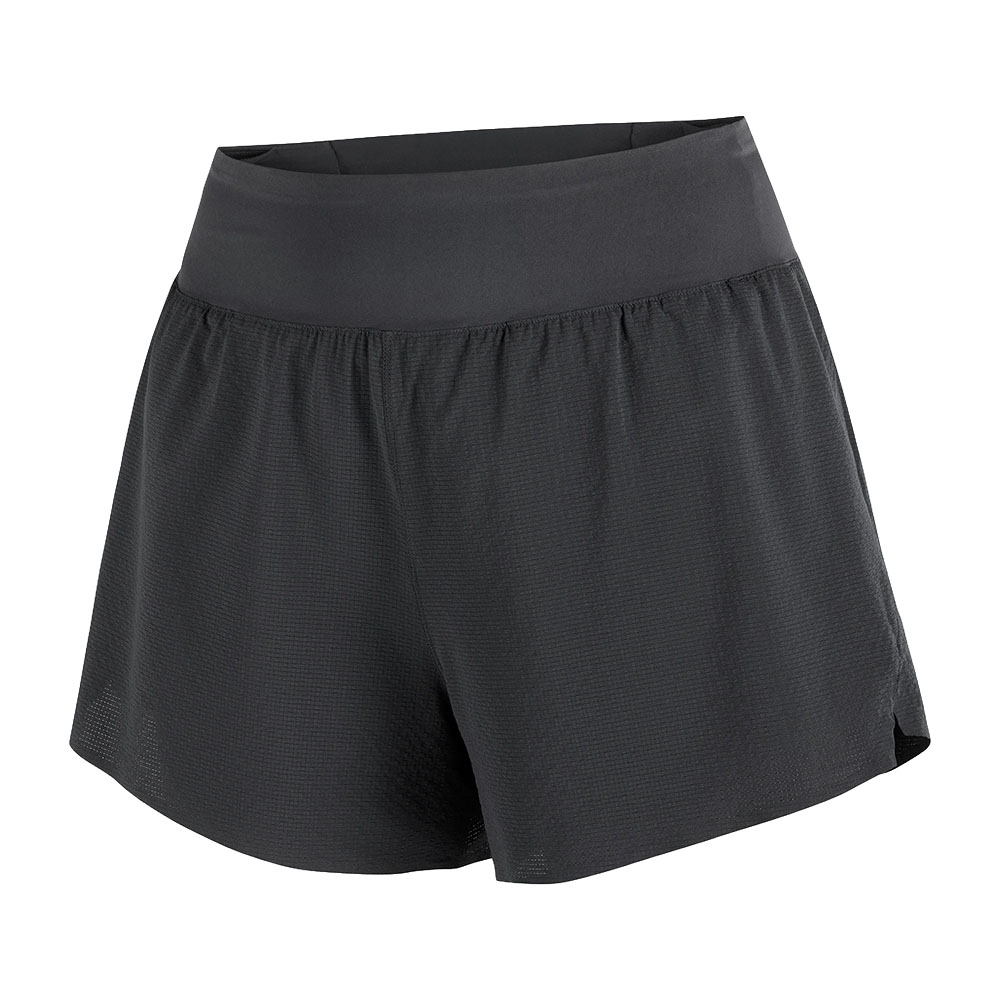 Salomon Sense Aero Stow 4" Shorts Dame Sort