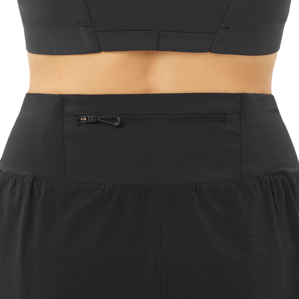 Salomon Sense Aero Stow 4" Shorts Dame Sort