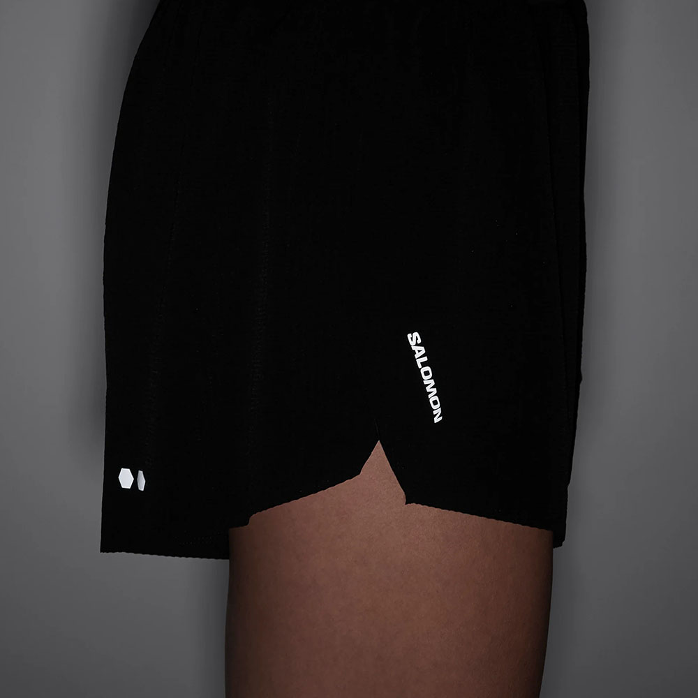 Salomon Sense Aero Stow 4" Shorts Dame Sort