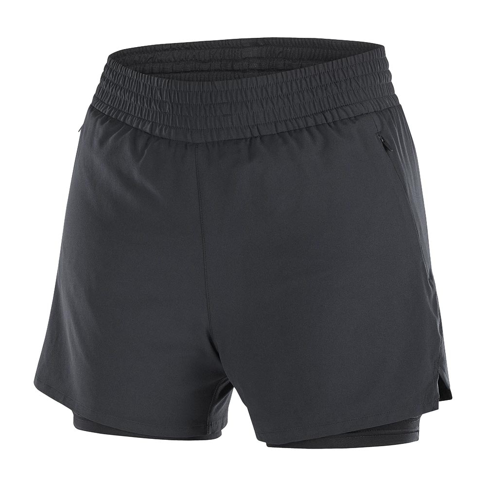 Salomon Shakeout Core 2-i-1 Shorts 4" Dame Sort