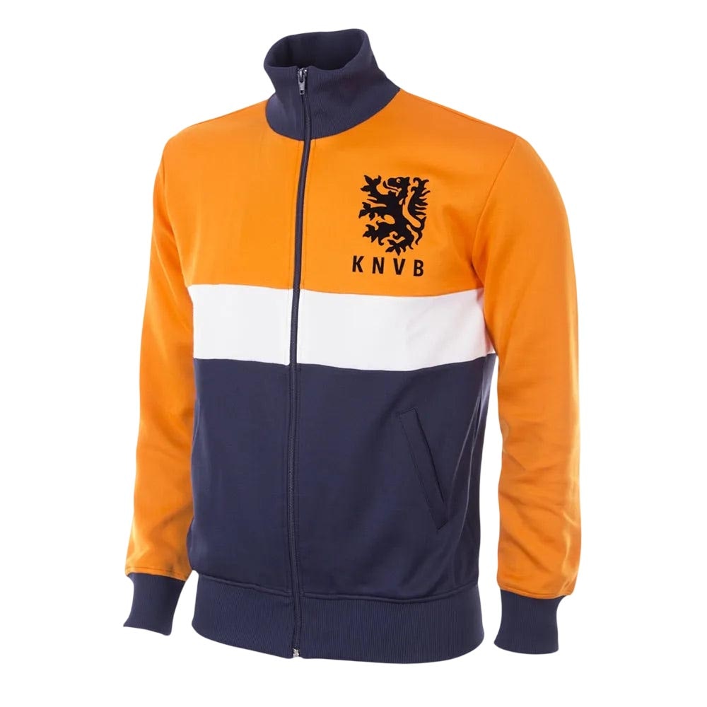 Copa Nederland 1983 Retro Fotballjakke Oransje/Blå