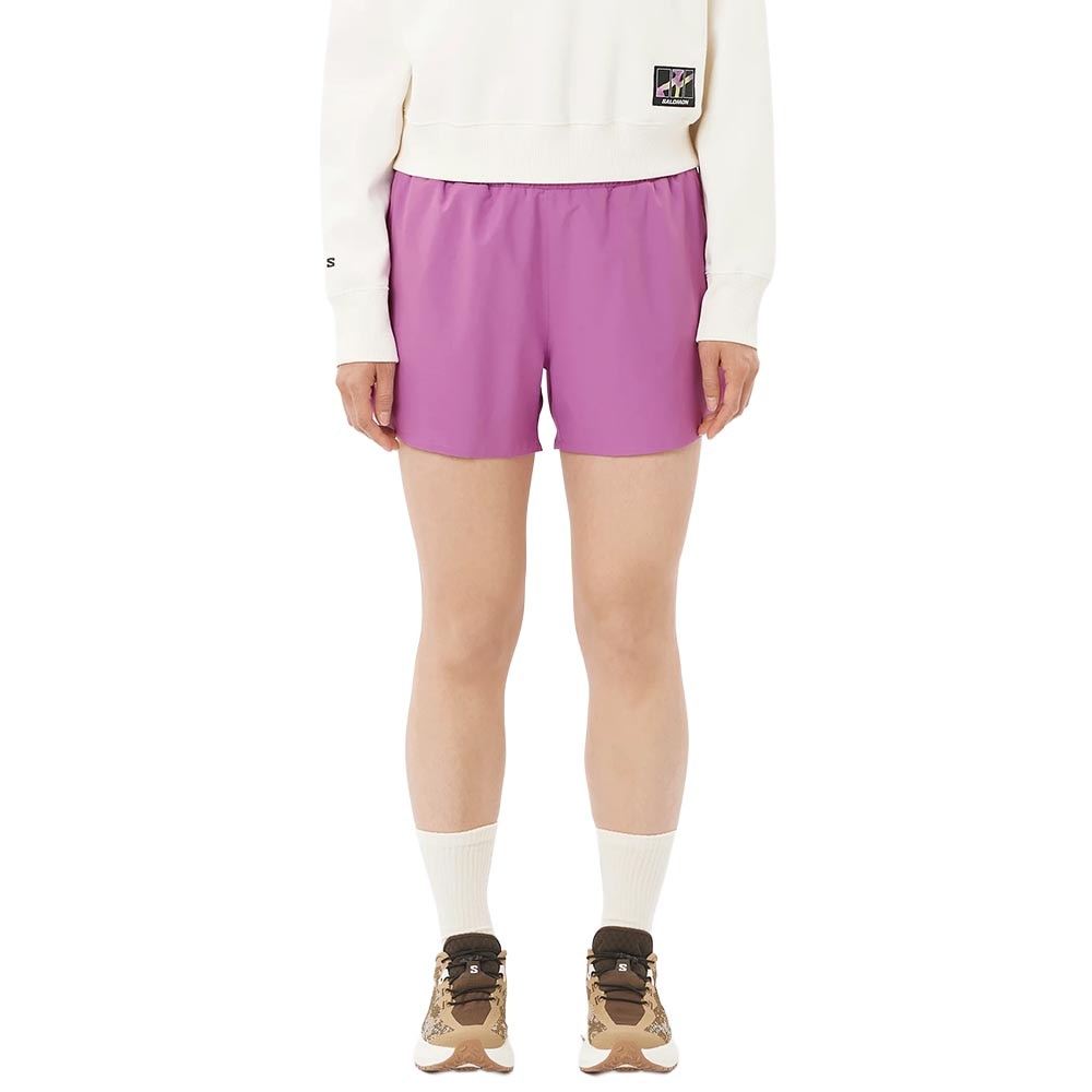 Salomon Shakeout Core 4" Shorts Dame Lilla