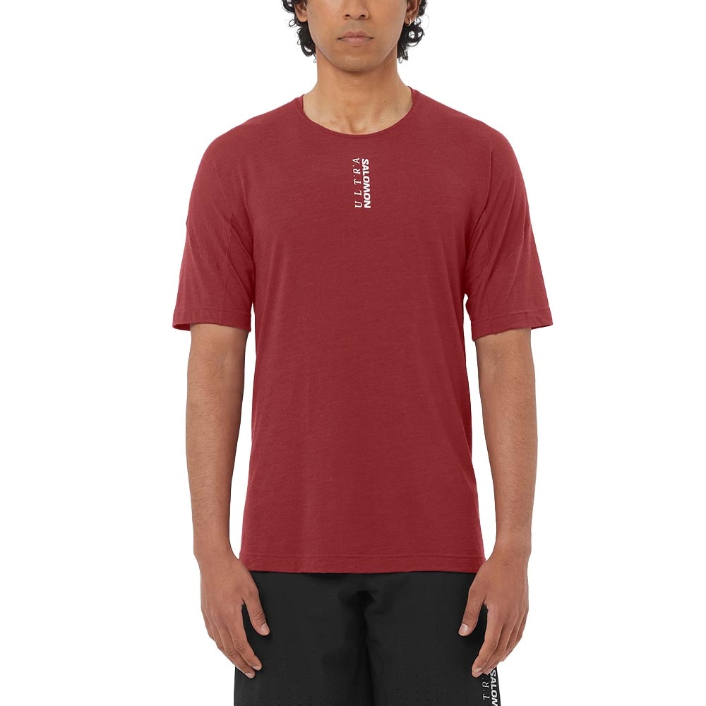Salomon Ultra T-skjorte Menn Rød