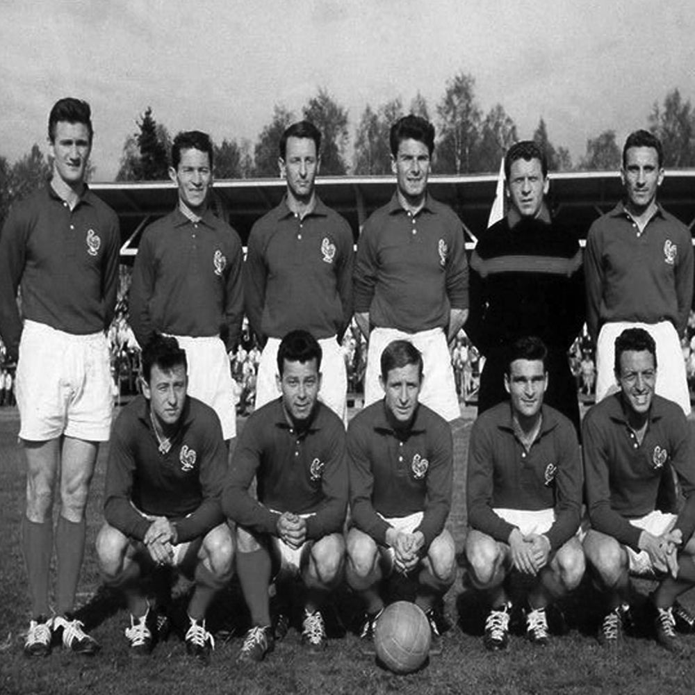 Copa Frankrike 1950's Retro Fotballdrakt Hjemme