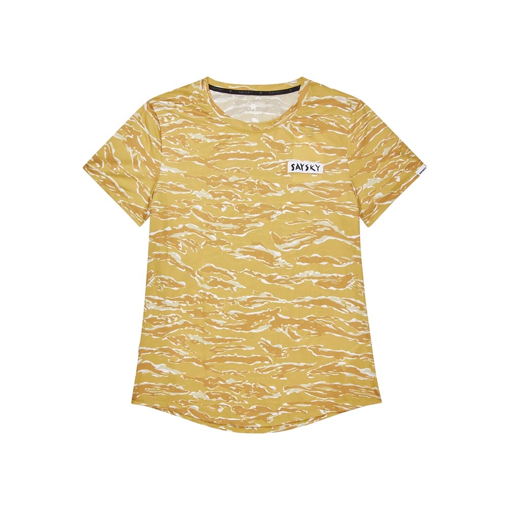 SAYSKY Tiger Combat T-skjorte Dame Gul