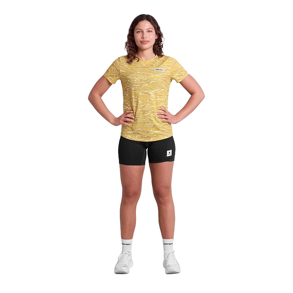 SAYSKY Tiger Combat T-skjorte Dame Gul