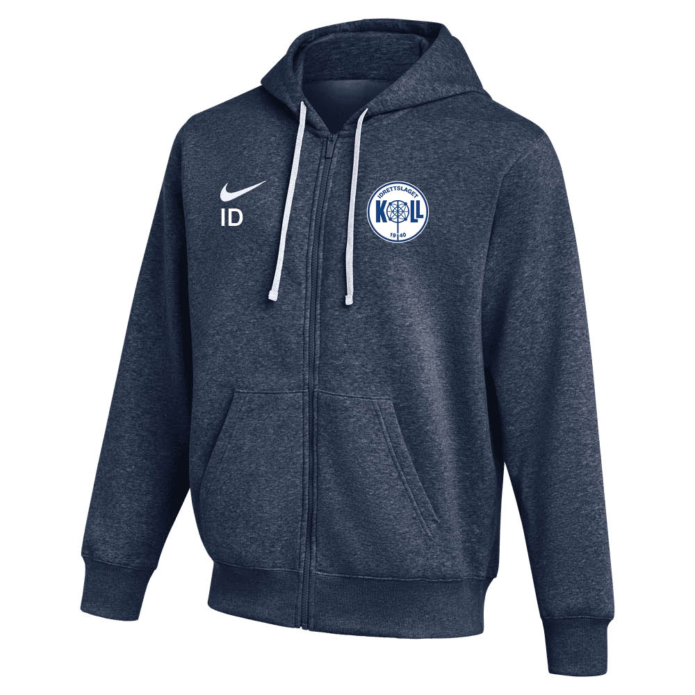 Nike Koll Fotball Full-Zip Hettegenser Marine