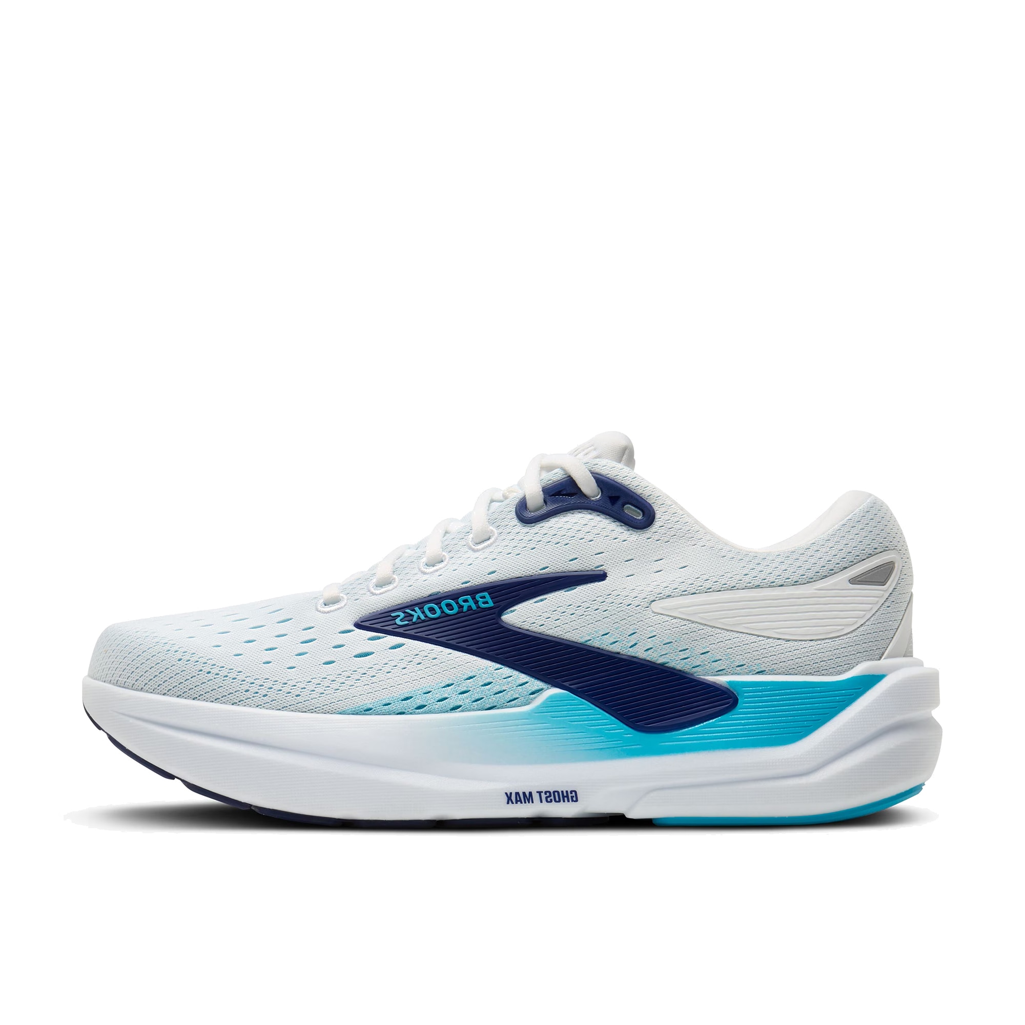 Brooks Ghost Max 3 Løpesko Herre Hvit/Blå