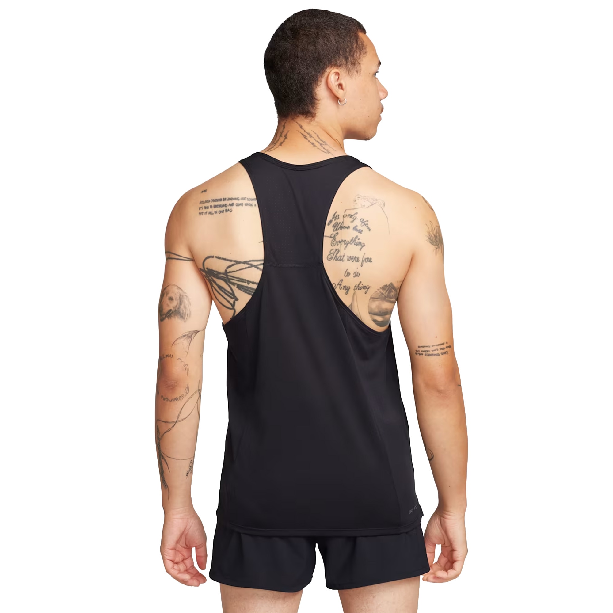 Nike Dri-Fit Fast Singlet Herre Sort
