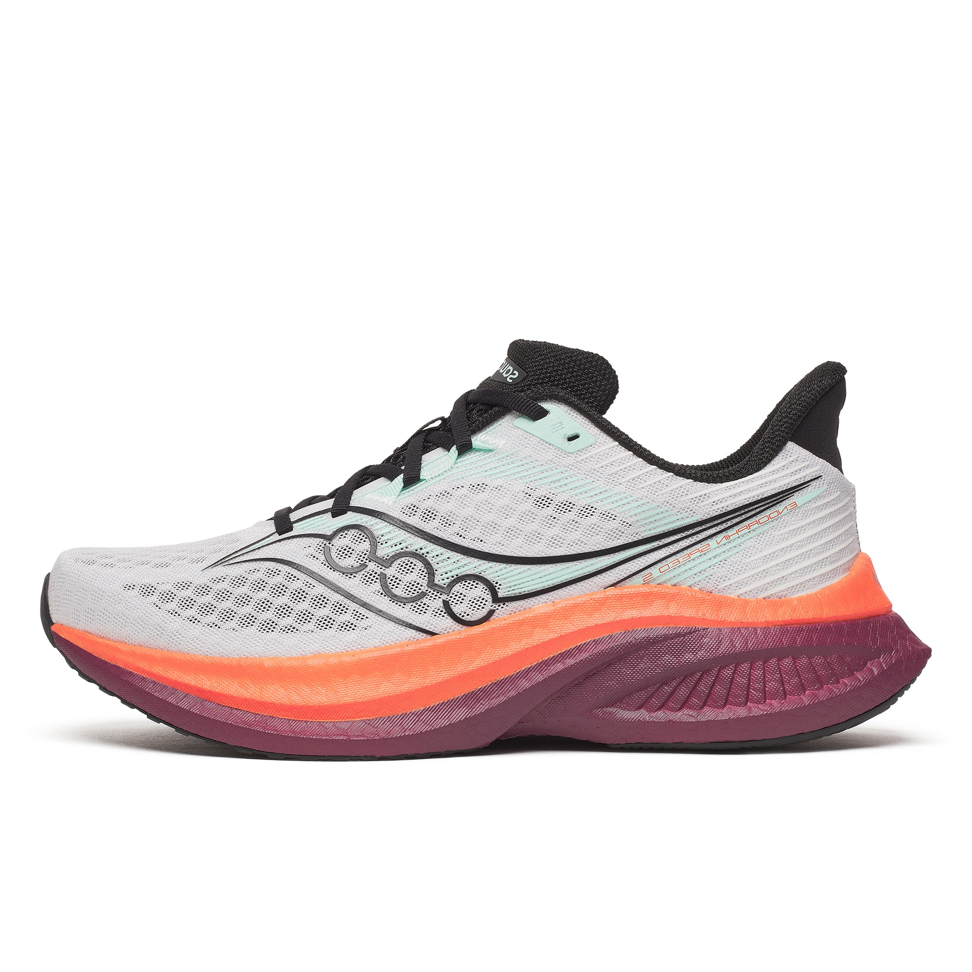 Saucony Endorphin Speed 5 Joggesko Herre Hvit/Oransje/Burgunder