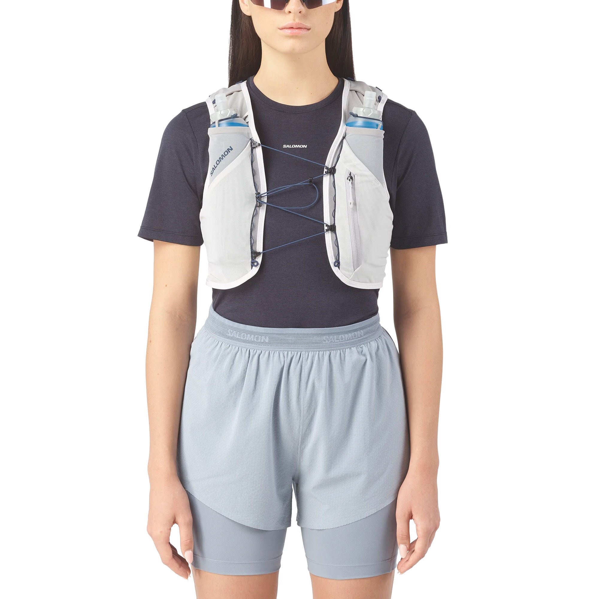 Salomon Adv Skin 5 Løpevest Hvit/Grå