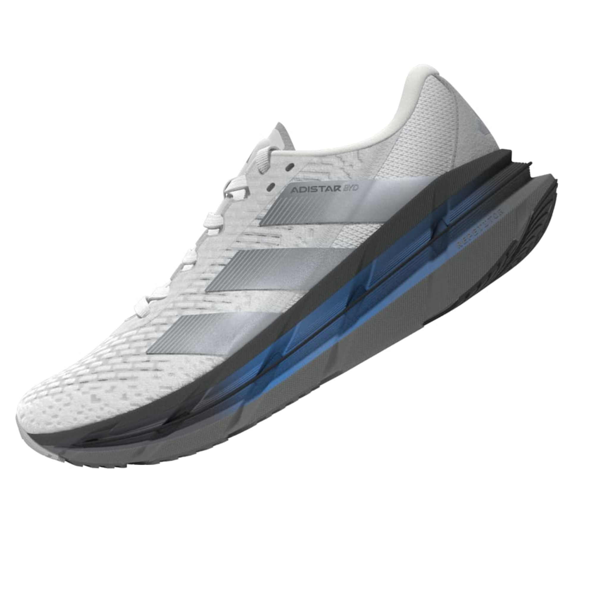 Adidas Adistar BYD Løpesko Herre Hvit/Sølv/Sort