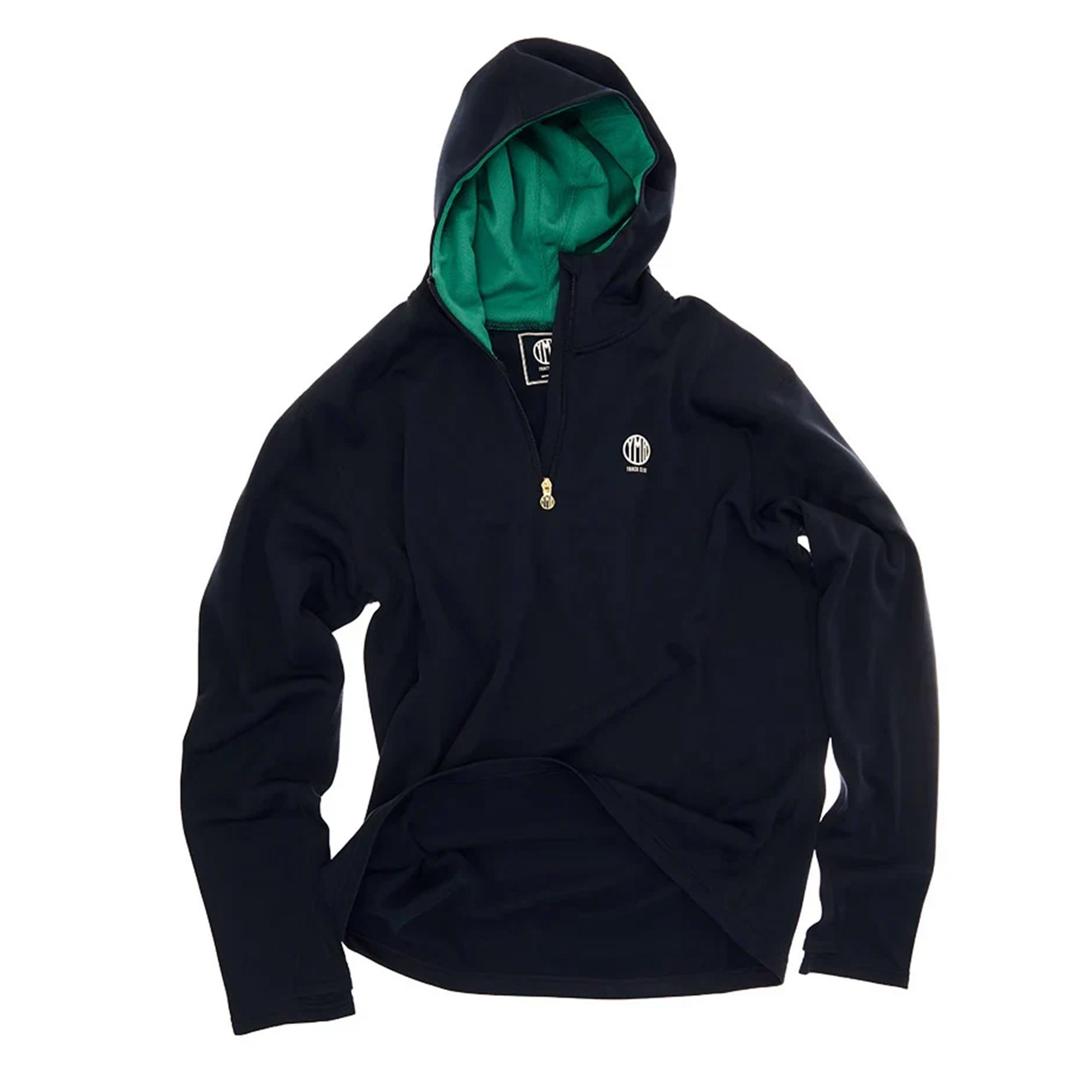 YMR Track Club Åsunden Half Zip Hettegenser Herre Marine