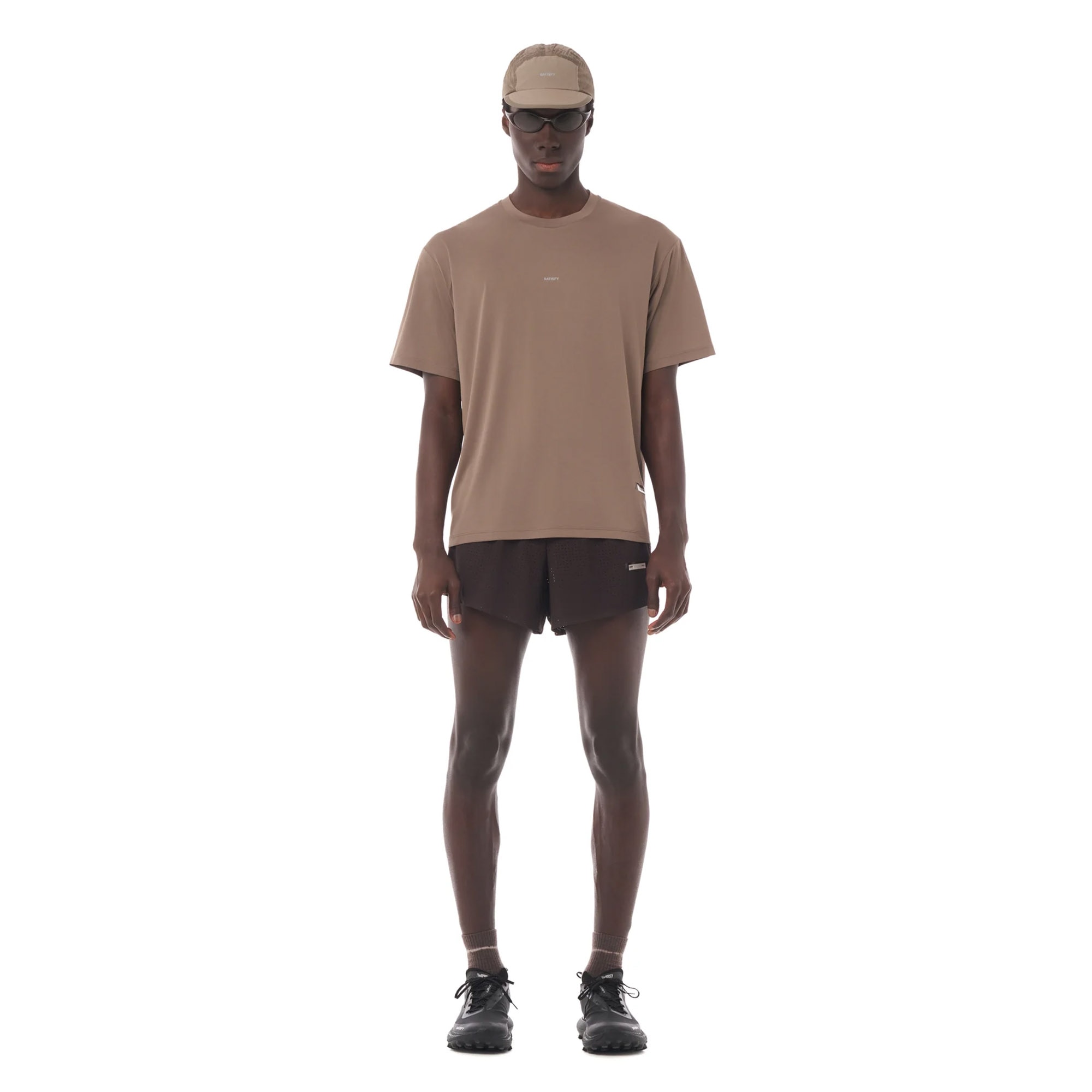 Satisfy AuraLite T-Skjorte Herre Brun