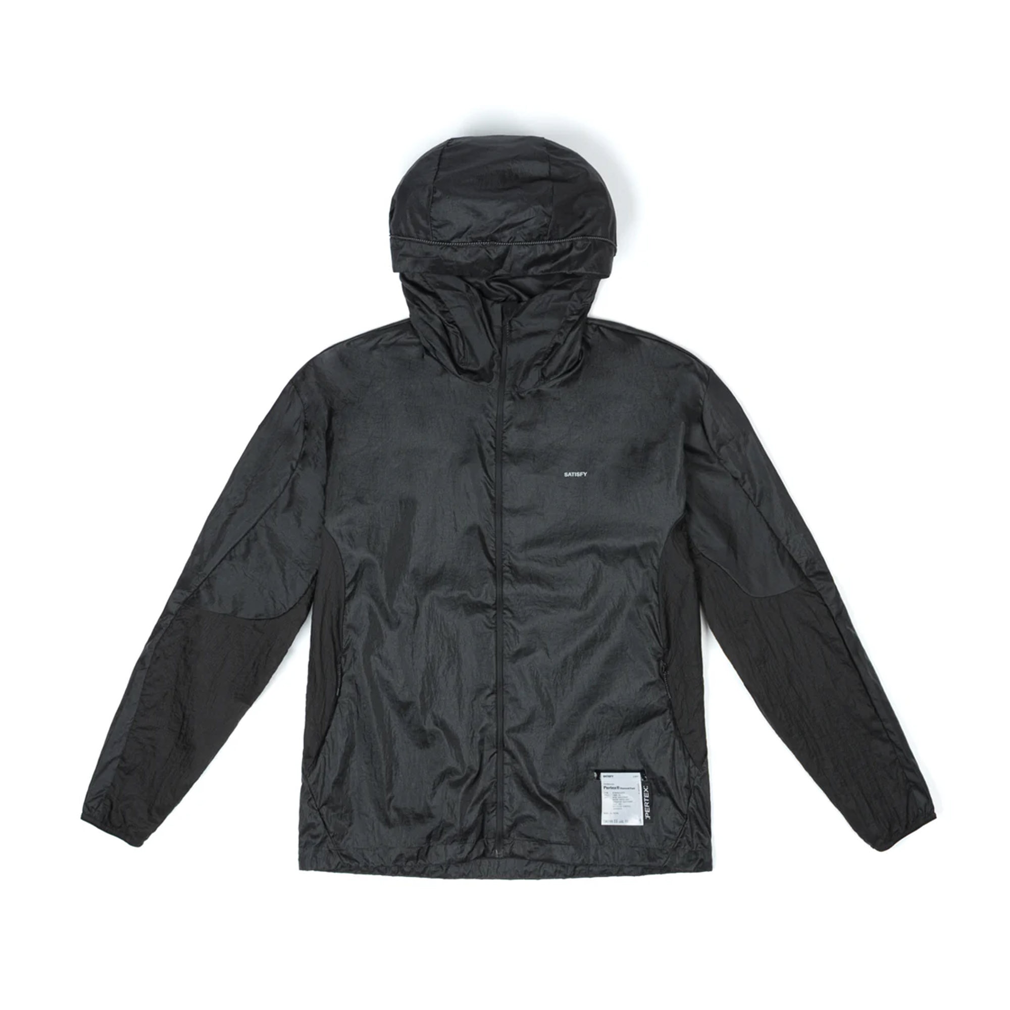Satisfy Pertex Diamond Fuse Windbreaker Løpejakke Herre Sort