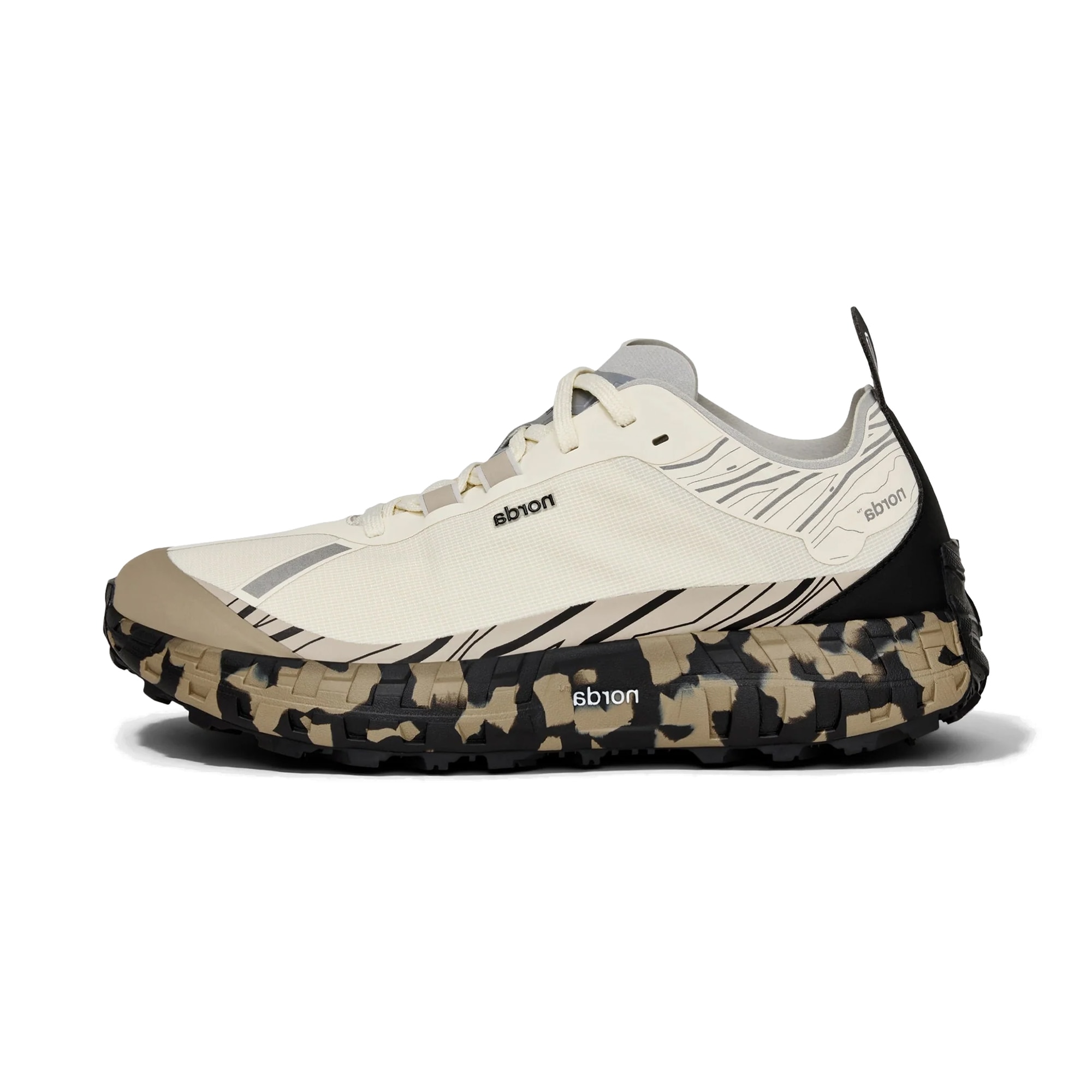 Norda 001A Abyss Løpesko herre Beige/Sort/Brun