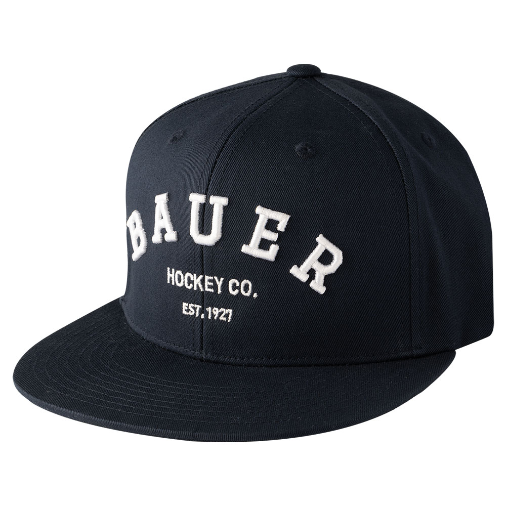 Bauer Flat Brim Snapback Cap Svart