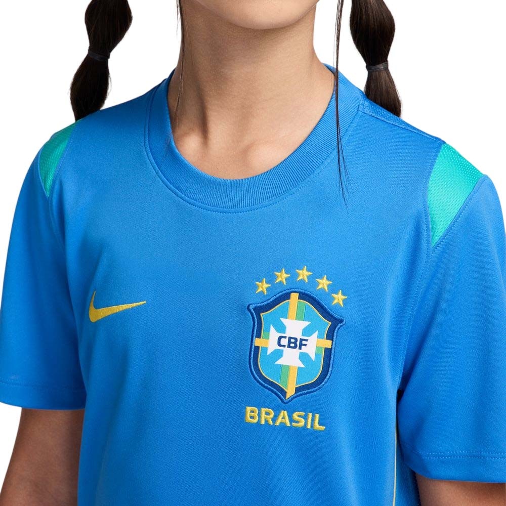 Nike Brasil VM 2026 Dri-FIT Acadamy Pro Treningstrøye Barn Blå/Gul