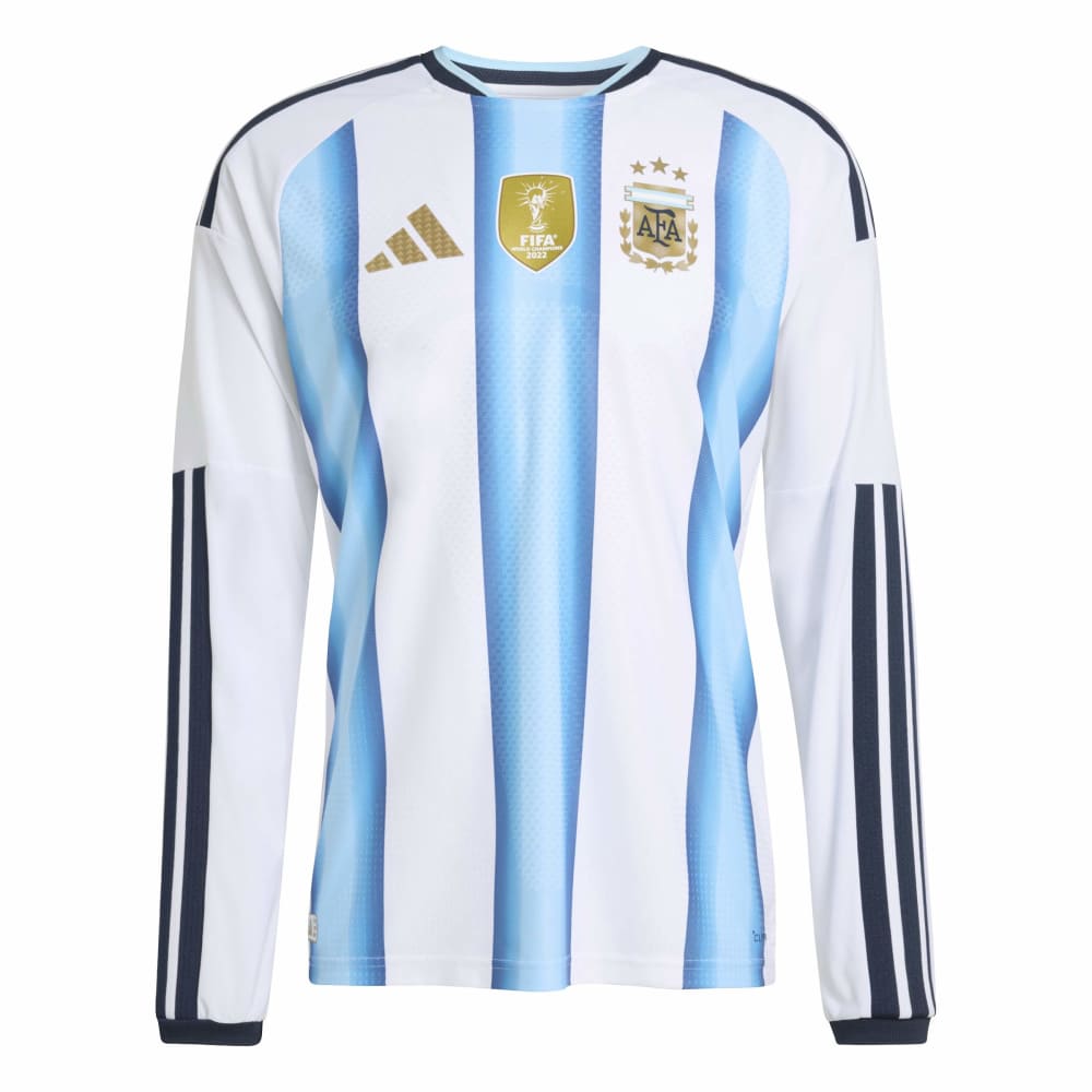 Adidas Argentina Authentic Langermet Fotballdrakt VM 2026 Hjemme