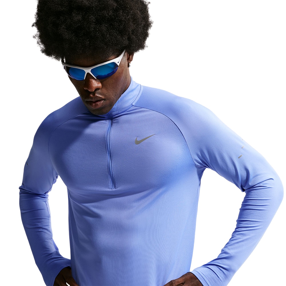 Nike Dri-Fit Stride Half-Zip Langermet Trøye Herre Blå