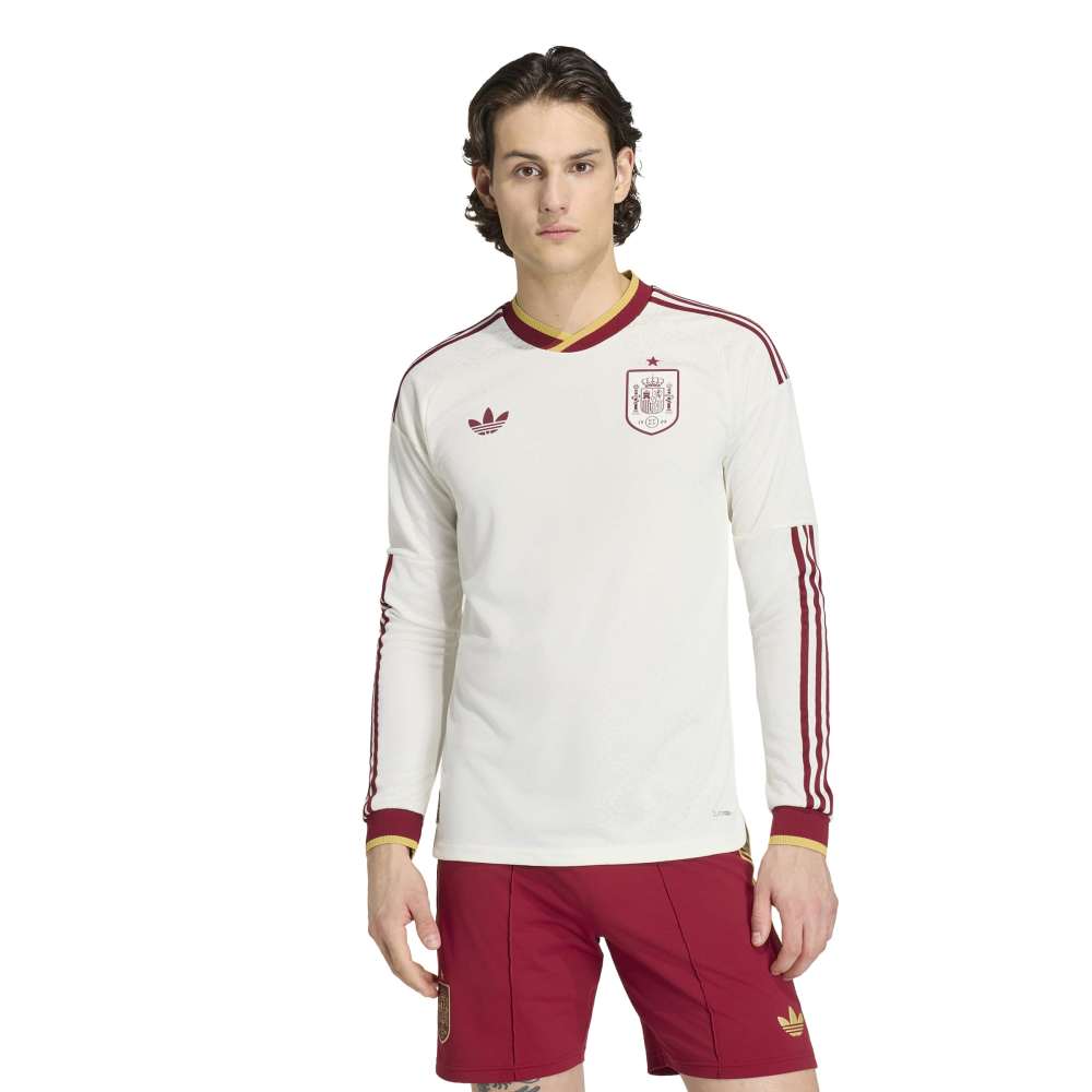 Adidas Spania Authentic Langermet Fotballdrakt VM 2026 Borte