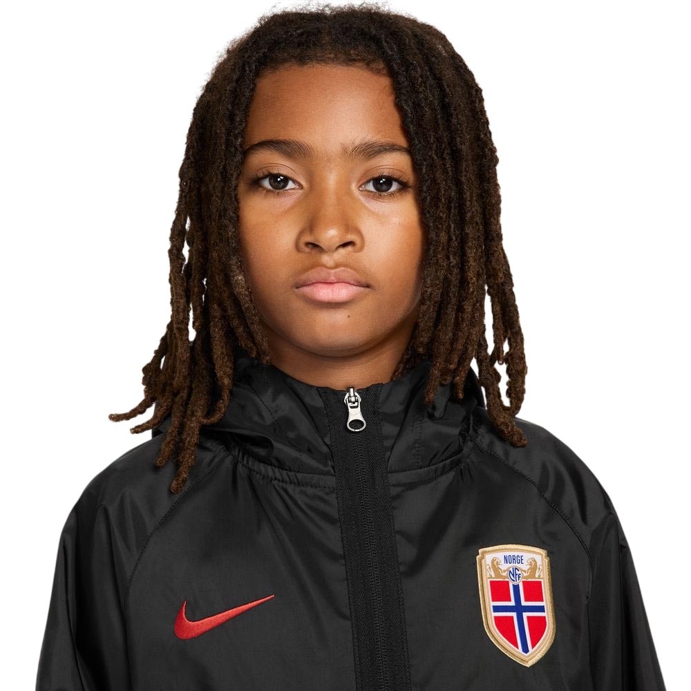 Nike Norge VM 2026 Dri-FIT Anthem Jakke Barn Sort