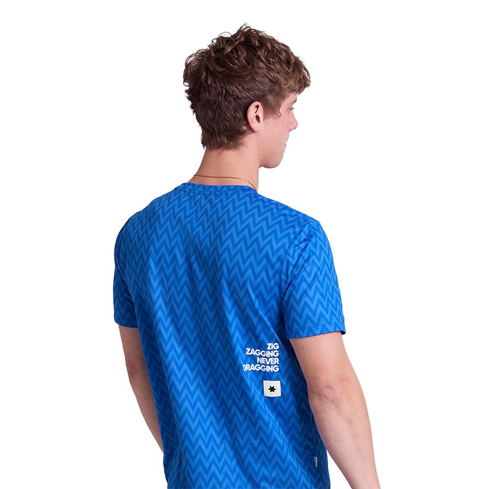 SAYSKY Zig Zag Combat T-Skjorte Herre Blå