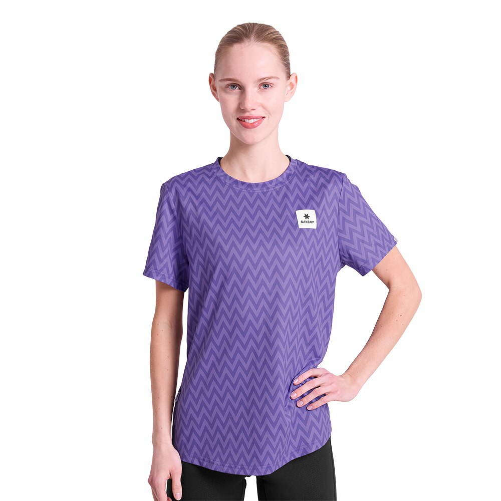 SAYSKY Zig Zag Combat T-Skjorte Dame Lilla