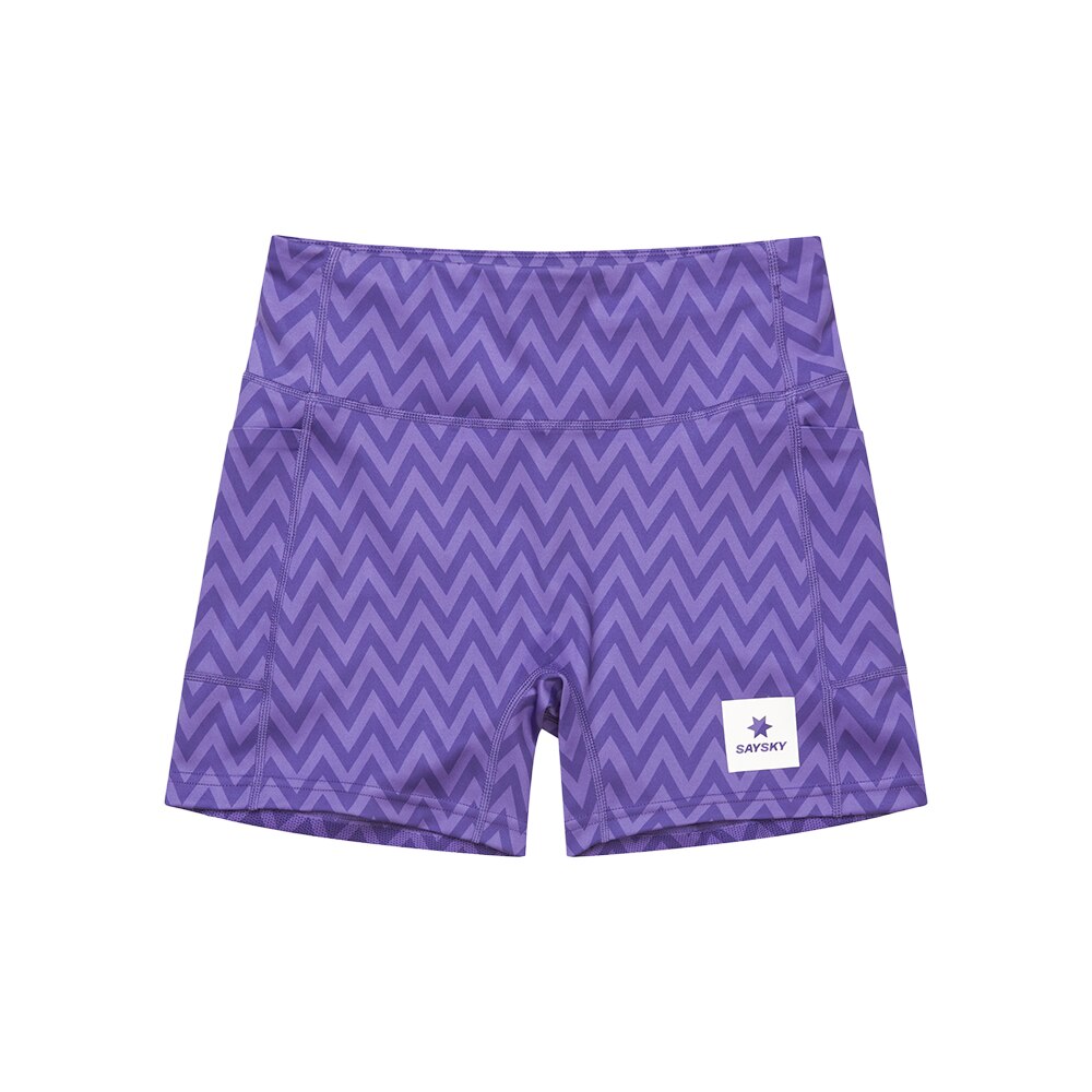 SAYSKY W Zig Zag Combat+ 4" Tights Dame Lilla