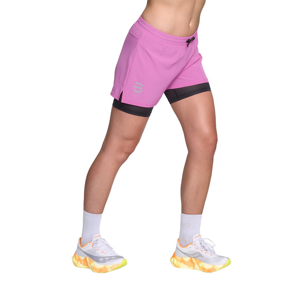 Dæhlie Shorts Run 2in1 Løpeshorts Dame Rosa
