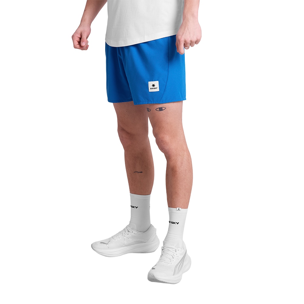 SAYSKY Zig Zag Pace 5" Løpeshorts Herre Blå
