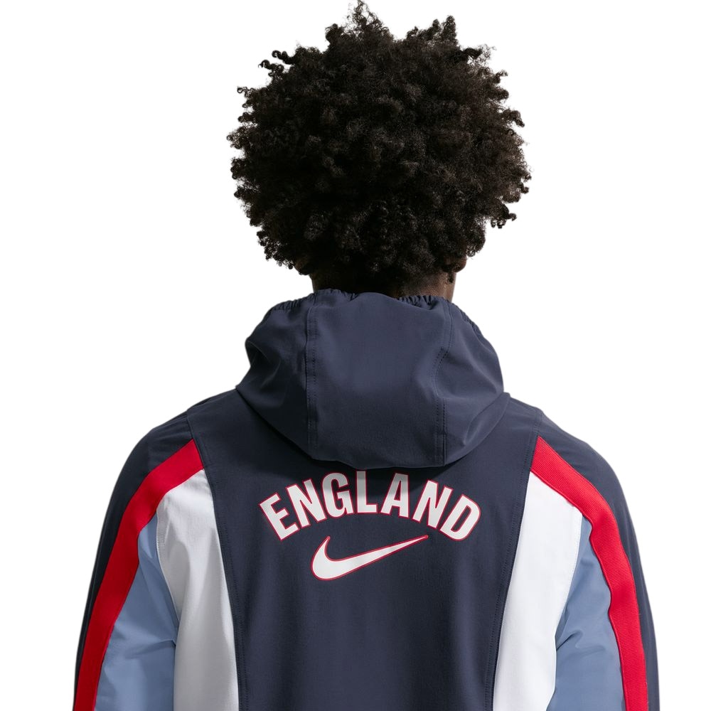 Nike England VM 2026 Dri-FIT Energy Woven Jakke Marine/Hvit/Rød