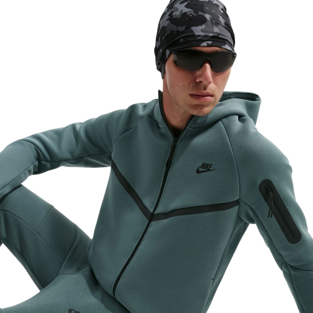 Nike NSW Tech Fleece Full-Zip Windrunner Hettegenser Turkis/Sort
