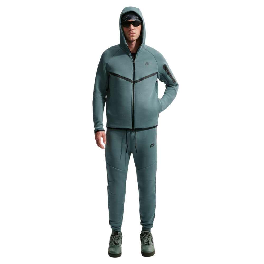 Nike NSW Tech Fleece Full-Zip Windrunner Hettegenser Turkis/Sort