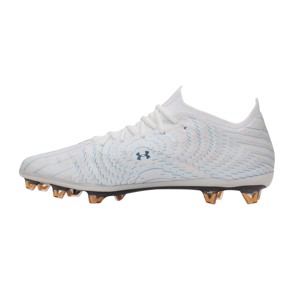 Under Armour Shadow Elite 4 Mach FG Fotballsko Hvit/Blå