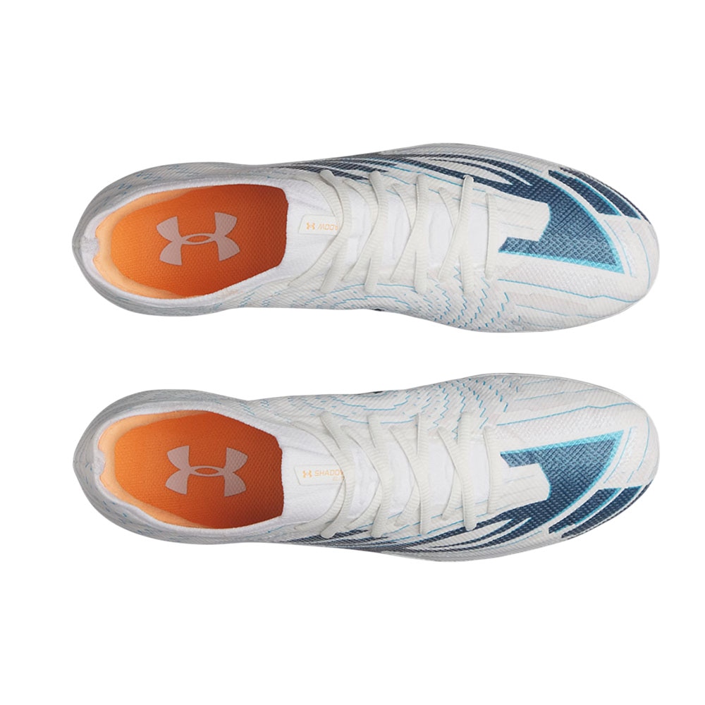 Under Armour Shadow Elite 4 Mach FG Fotballsko Hvit/Blå