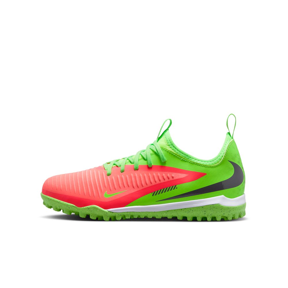 Nike Phantom 6 Low Academy TF Fotballsko Barn Haaland Rød/Grønn