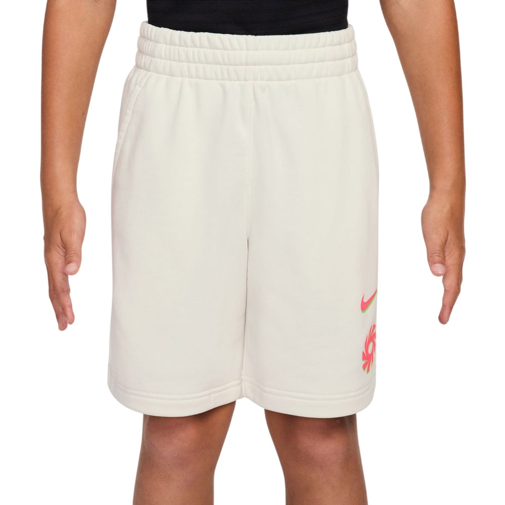 Nike Haaland Club Fleece Fritidsshorts Barn Beige/Rød