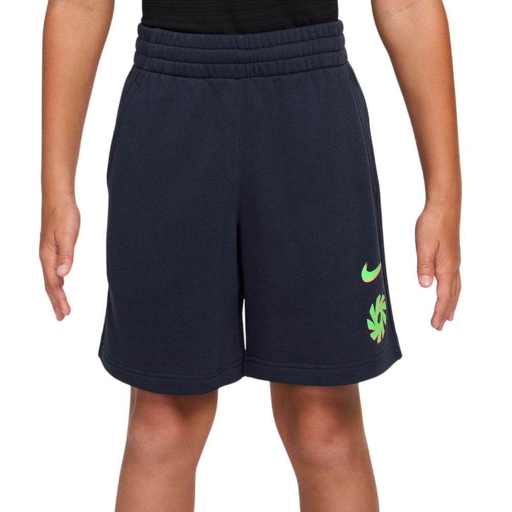 Nike Haaland Club Fleece Fritidsshorts Barn Marine/Grønn