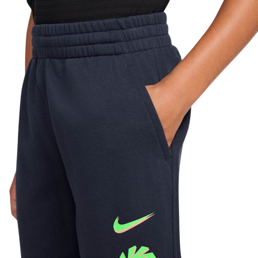 Nike Haaland Club Fleece Fritidsshorts Barn Marine/Grønn
