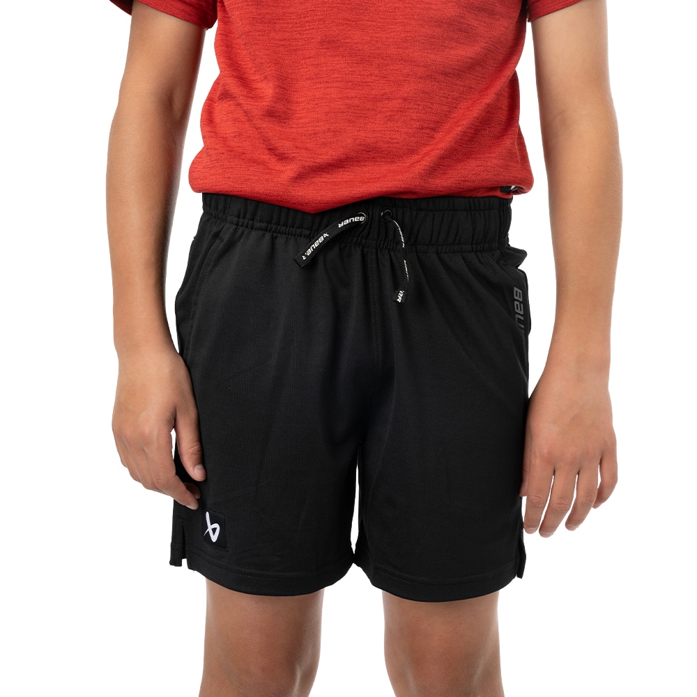 Bauer Team Knit Barn Treningsshorts Svart