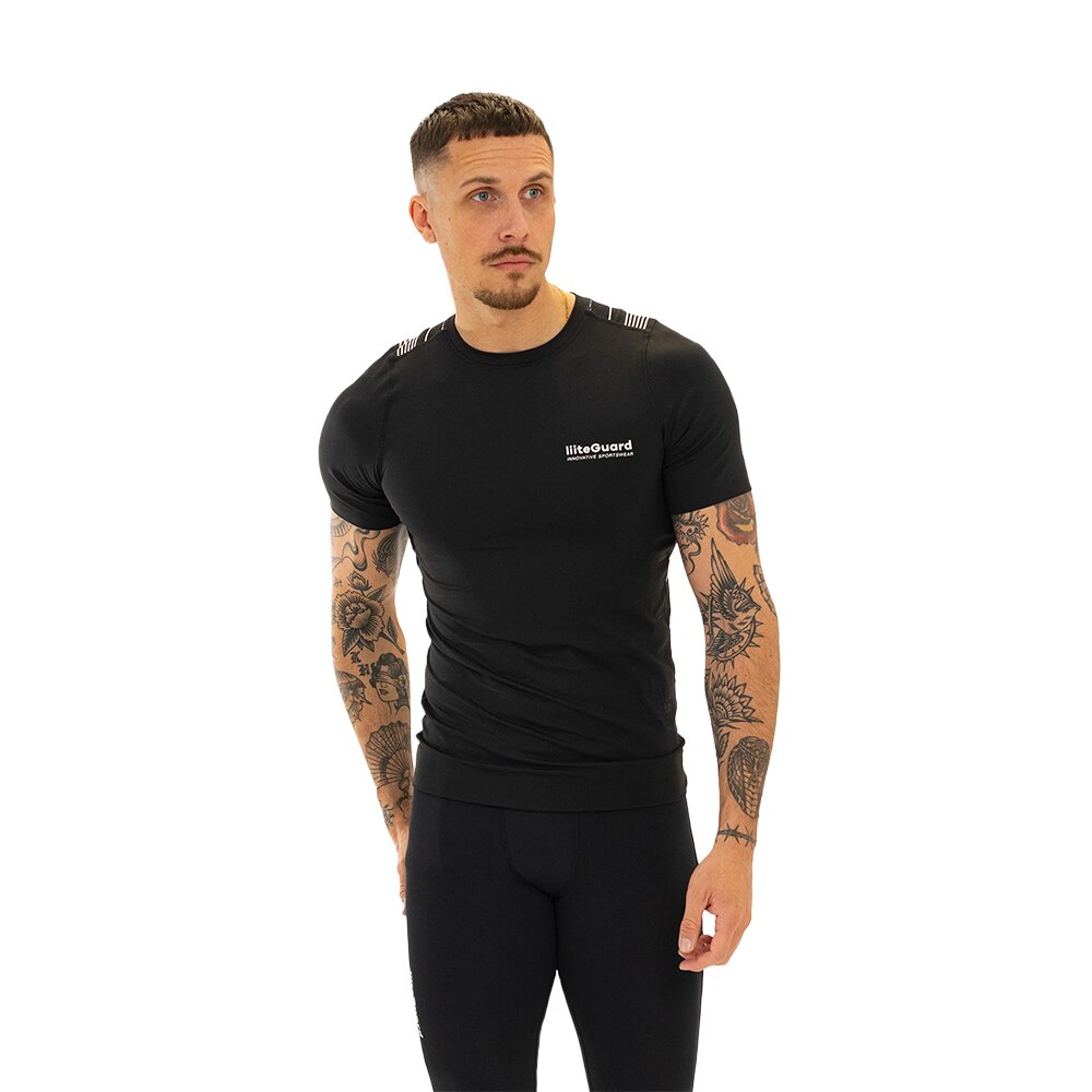 Liiteguard Spine-Tech Baselayer T-skjorte Herre Sort