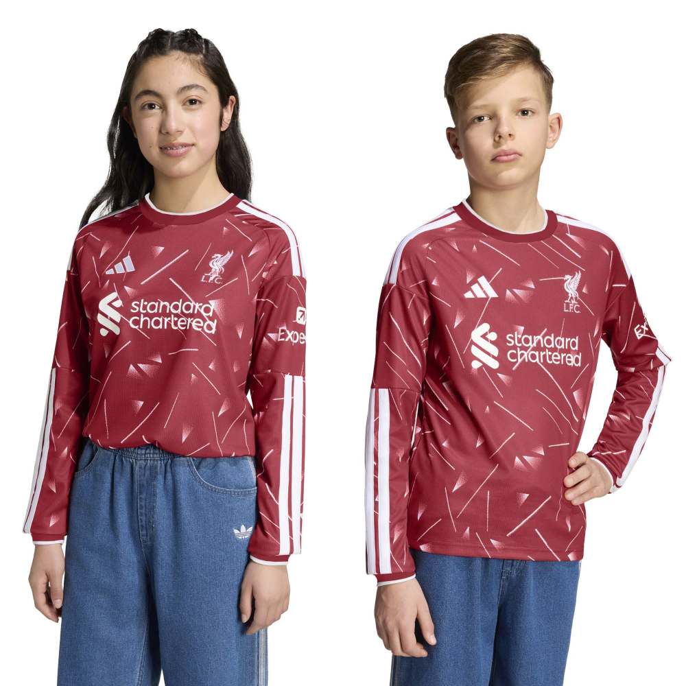 Adidas Liverpool FC Langermet Fotballdrakt 26/27 Barn Hjemme