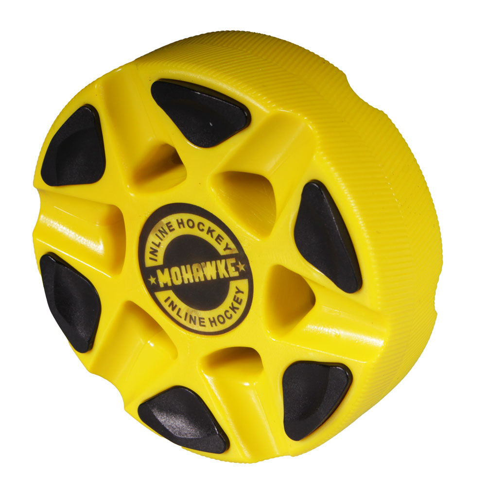 Mohawke Inline Street Hockey Puck Gul