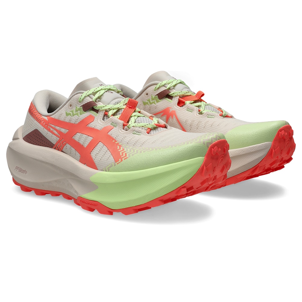Asics Trabuco Max 5 Løpesko Dame Beige/Rød/Grønn