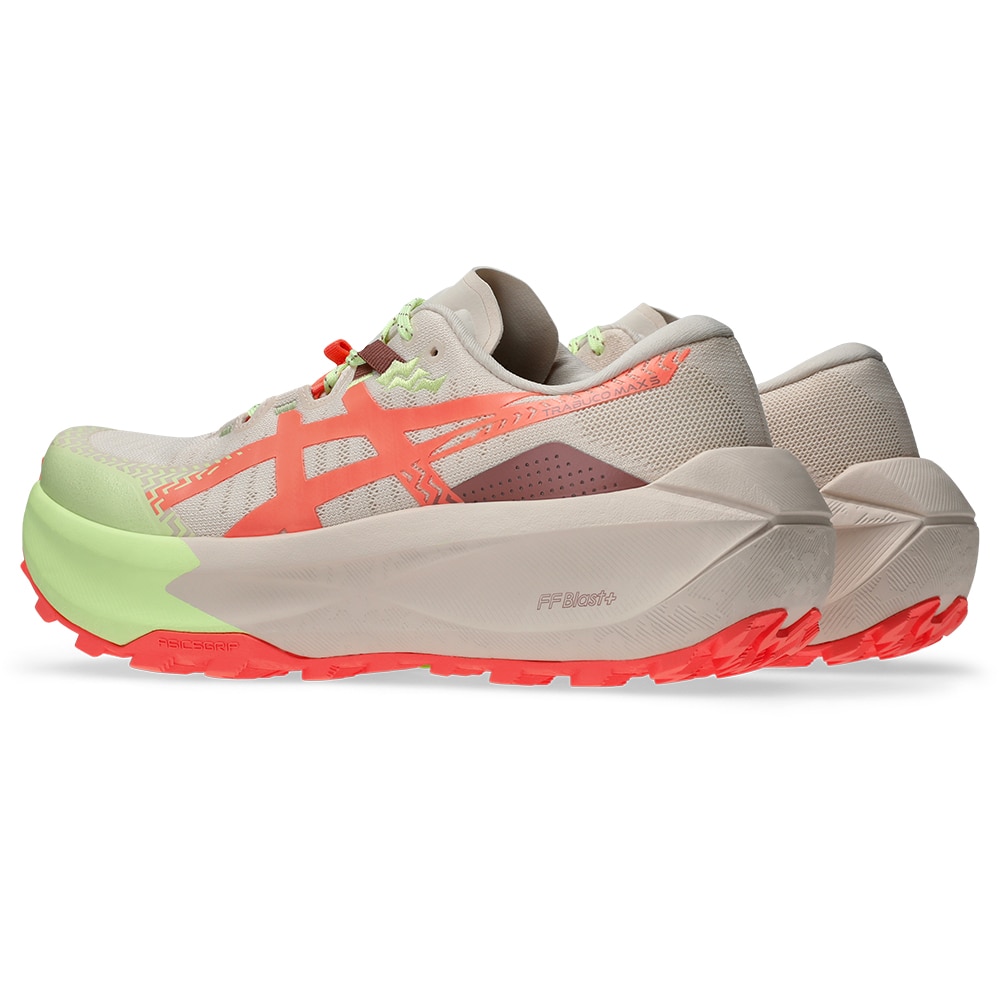 Asics Trabuco Max 5 Løpesko Dame Beige/Rød/Grønn