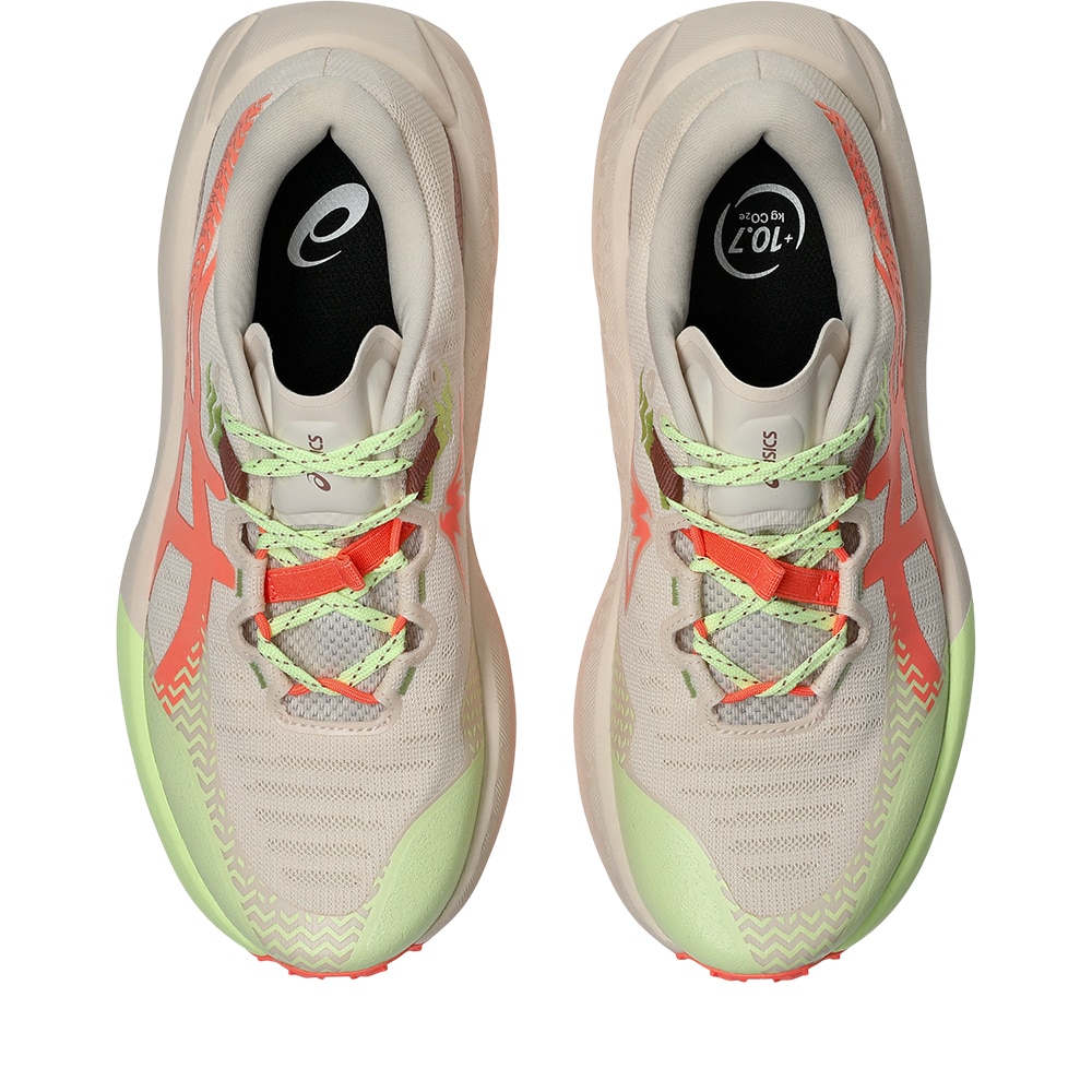 Asics Trabuco Max 5 Løpesko Dame Beige/Rød/Grønn